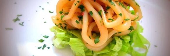 маринованные кольца кальмара