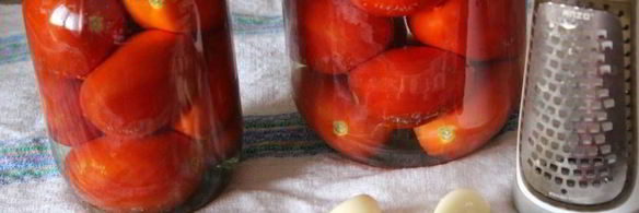 маринованные помидоры с чесноком