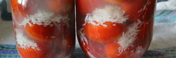 маринованные помидоры с чесноком