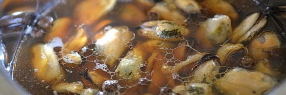 мидии маринованные с соевым соусом