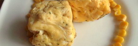 быстрый омлет из микроволновки с чипсами