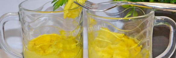 диетический омлет в микроволновке