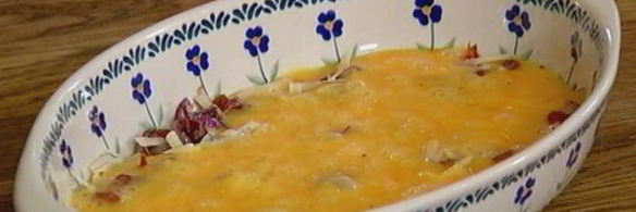 фриттата с сыром, тимьяном и вялеными помидорами