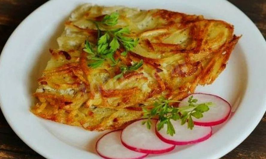 Рецепт хрустящего картофельного омлета