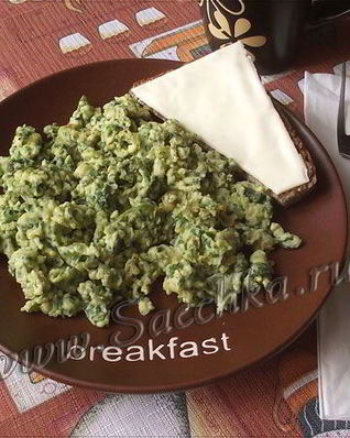 Кюкю из зелени