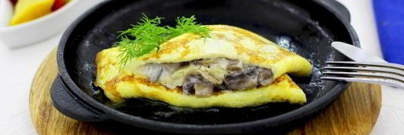 омлет, фаршированный грибами по госту