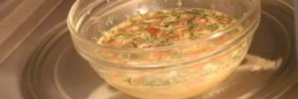 омлет на пару в микроволновке