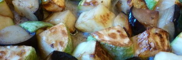 омлет с баклажаном и кабачком