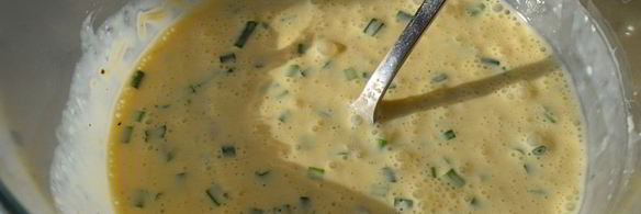 омлет с беконом в формочках