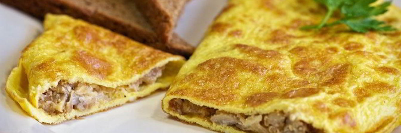 Омлет с грибами