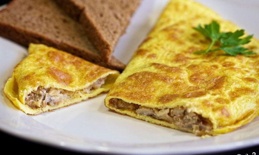 Рецепт омлета с грибами