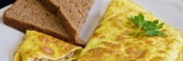 омлет с грибами