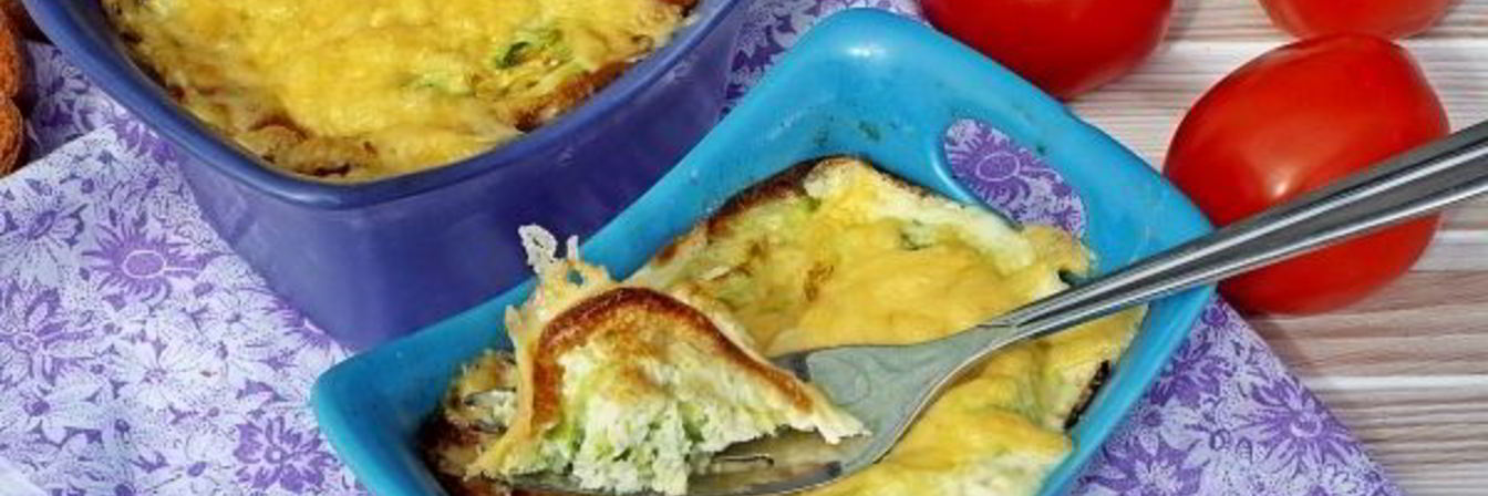 Омлет с кабачком в духовке