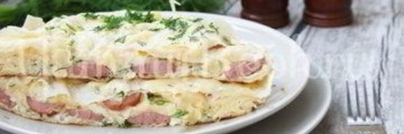 омлет с лавашом в мультиварке