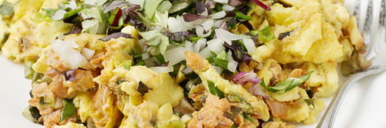 Омлет с луком