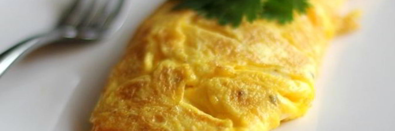 Омлет с молоком и сыром