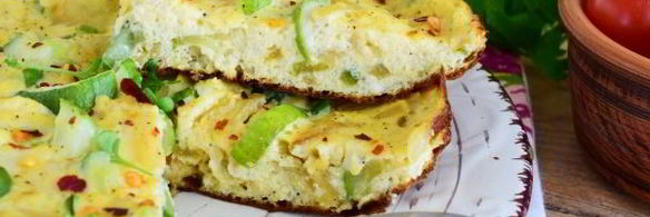 омлет с огурцами