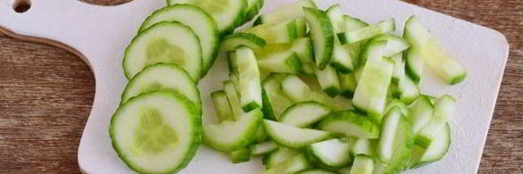 омлет с огурцами