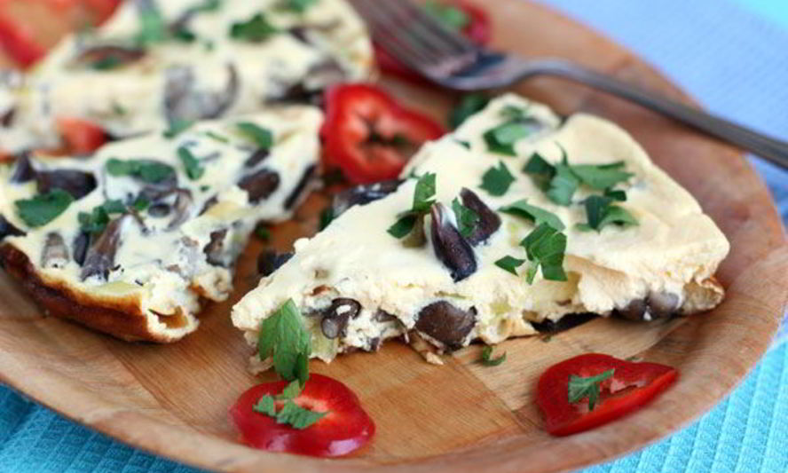 Рецепт омлета с опятами