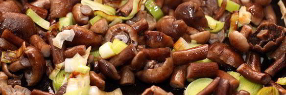 омлет с опятами