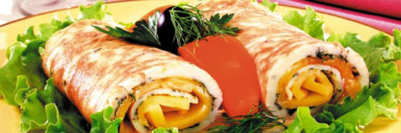 Омлет с овощным салатом