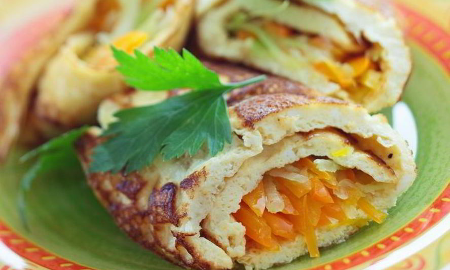 Рецепт омлета с помидорами и сельдереем