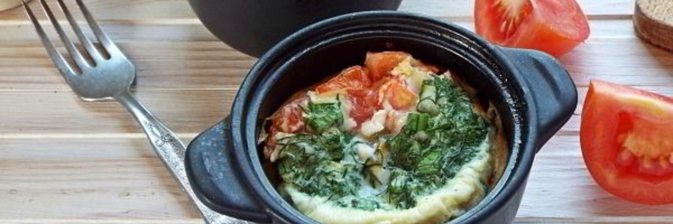 Омлет с помидорами в духовке