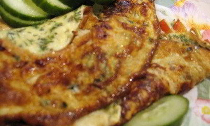 Рецепт омлета с соевым соусом и тимьяном