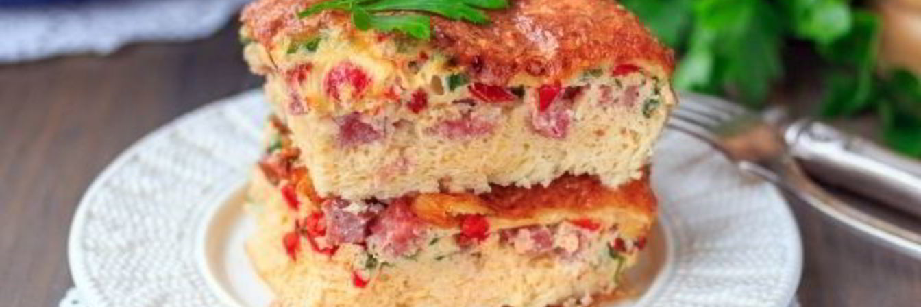 Омлет с сыром в духовке