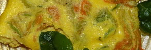 омлет с цветками цукини