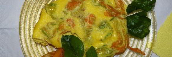 омлет с цветками цукини