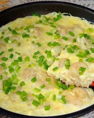 Омлет с цветной капустой