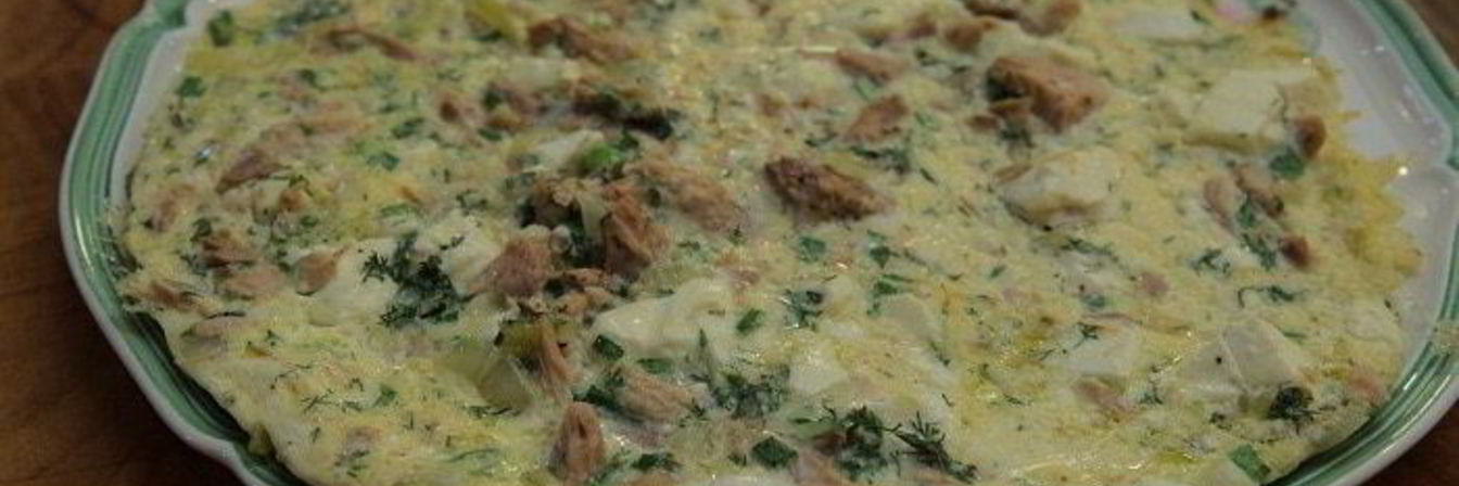 Омлет с тунцом и фетой