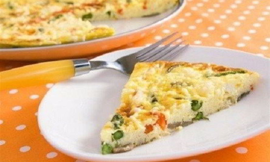 Рецепт омлета с творогом и зеленью