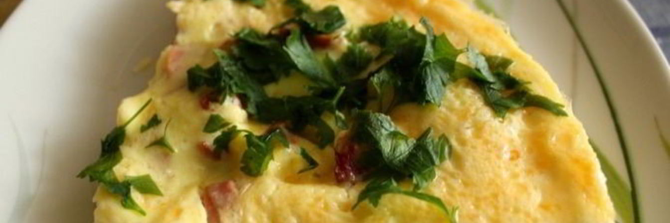 Омлет с ветчиной