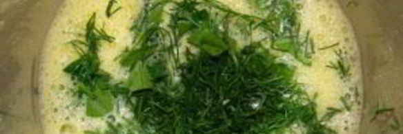 омлет с ветчиной