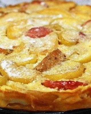 Омлет с яблоками