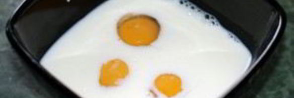 омлет с зеленью и помидорами