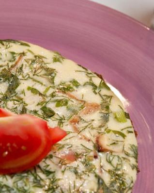 Омлет с зеленью