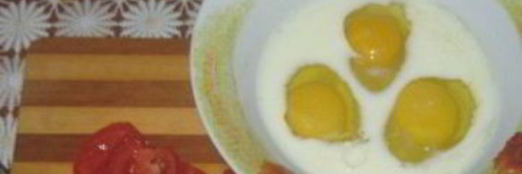 омлет со спаржевой фасолью