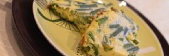 омлет со спаржевой фасолью