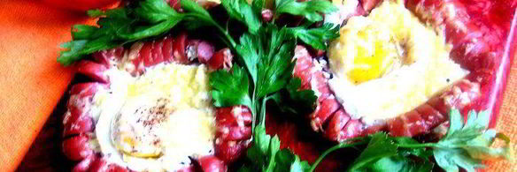 омлетный цветочек под сыром джюгас