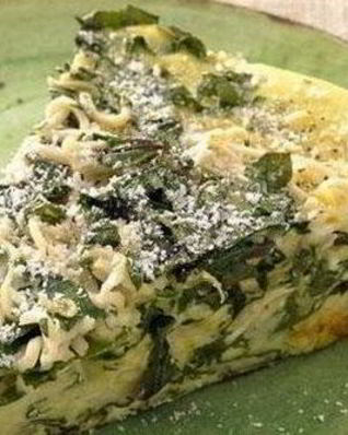 Полезный омлет со шпинатом и брынзой