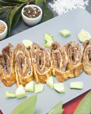 Прыгающий омлетный рулет