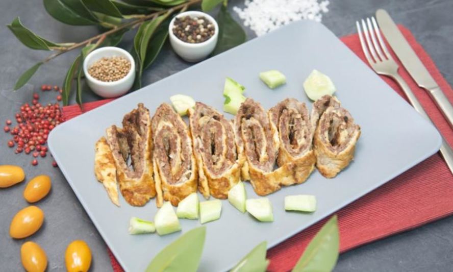 Рецепт прыгающего омлетного рулета