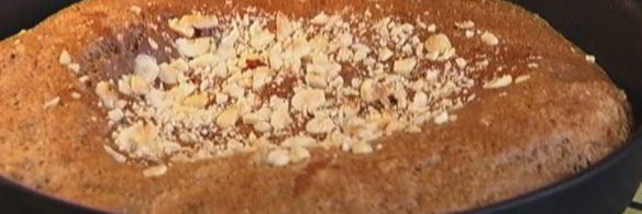 шоколадный омлет с орехами