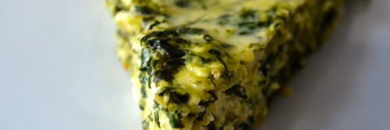 Запеченная фриттата со шпинатом