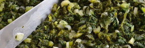 запеченная фриттата со шпинатом