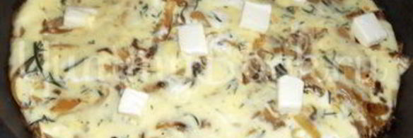 жаренный омлет с капустой