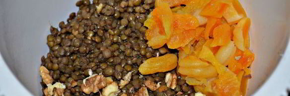 паштет из чечевицы с курагой